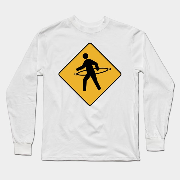 Hula Hoop Xing Long Sleeve T-Shirt by flimflamsam